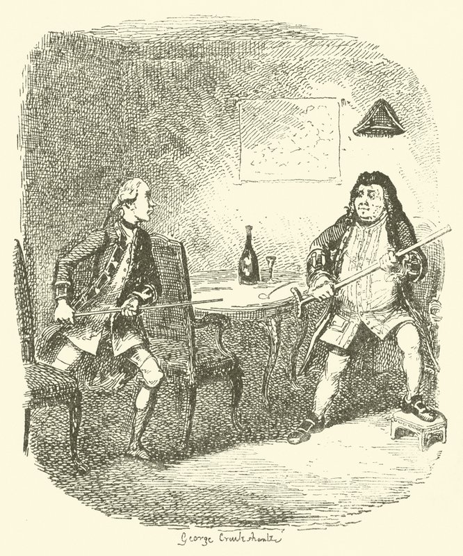 Kuvitus Tristram Shandylle tekijältä after George Cruikshank