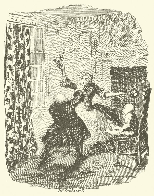 Kuvitus Tristram Shandylle tekijältä after George Cruikshank