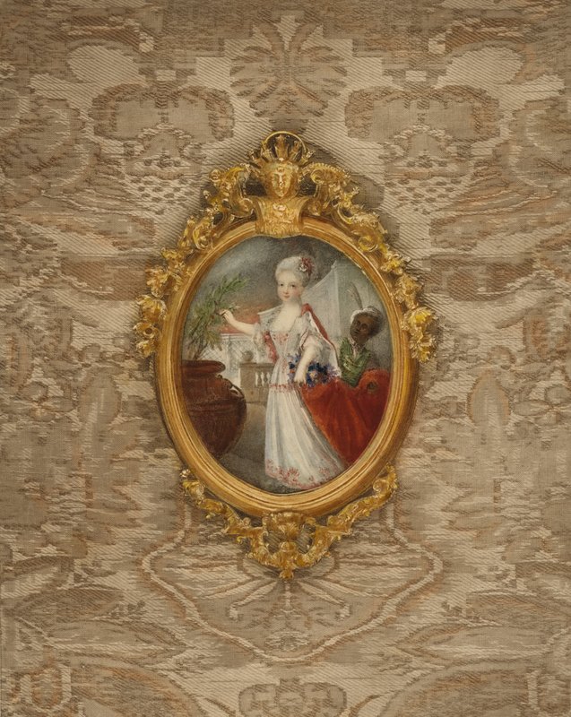 Muotokuva Preussin prinsessa Wilhelmiinasta 6-vuotiaana tekijältä after German School