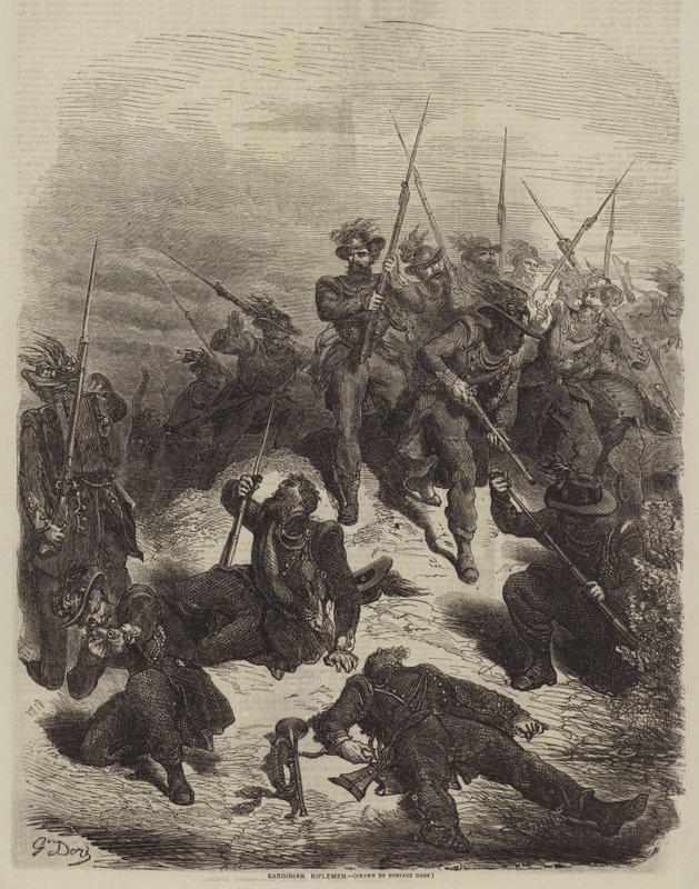Sardinian kiväärit tekijältä Gustave after Dore