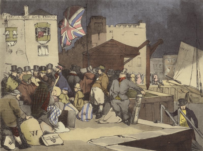 Satama etelässä tekijältä after Henri Bonaventure Monnier