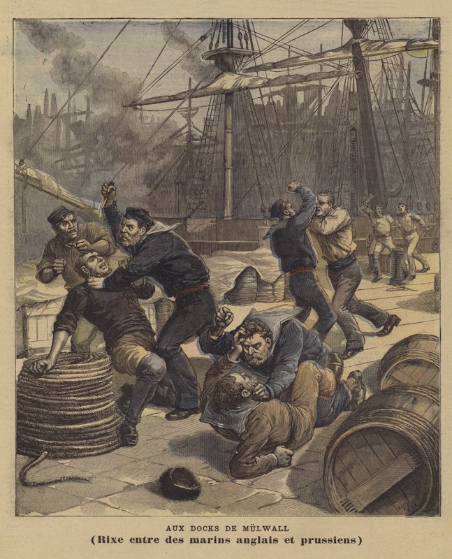 Millwall Docksissa tekijältä after Henri Meyer