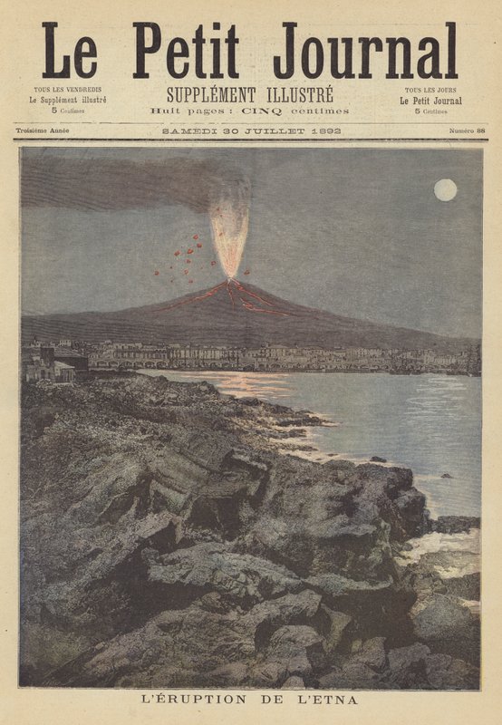 Etna-vuoren purkaus tekijältä after Henri Meyer