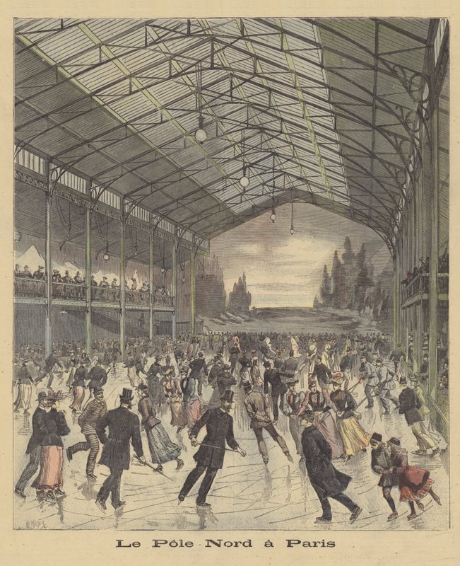 Jäähalli Pariisissa tekijältä after Henri Meyer