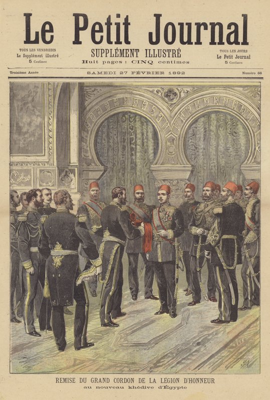 Legion dHonneurin puitteen esittely Egyptin uudelle Khedivelle tekijältä after Henri Meyer