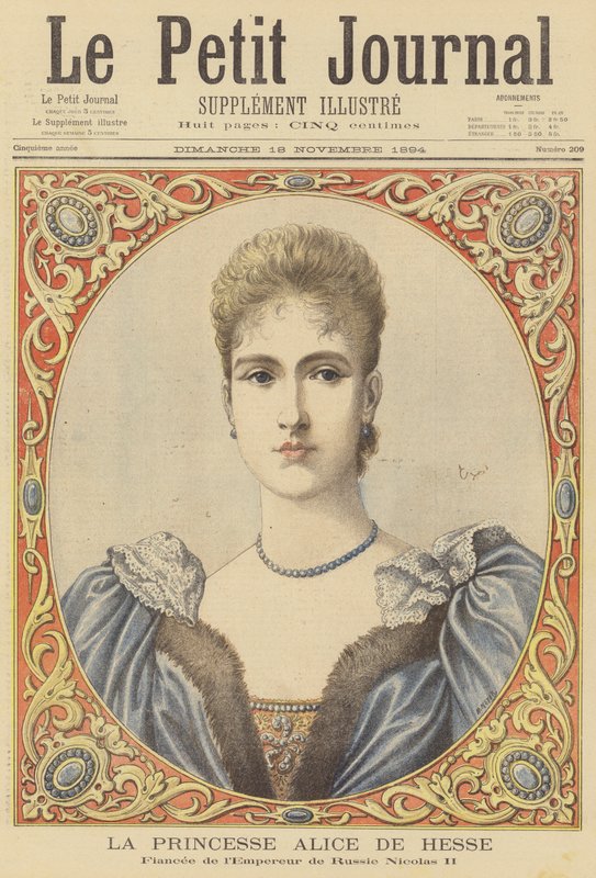 Hessenin prinsessa Alix, Venäjän tsaari Nikolai II:n morsian tekijältä after Henri Meyer