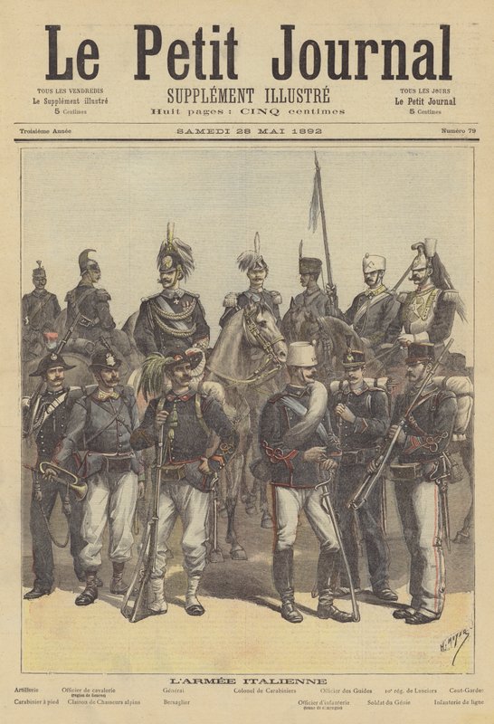 Italian armeijan sotilaat tekijältä after Henri Meyer