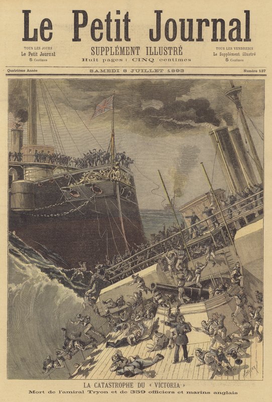 HMS Victorian uppoaminen tekijältä after Henri Meyer