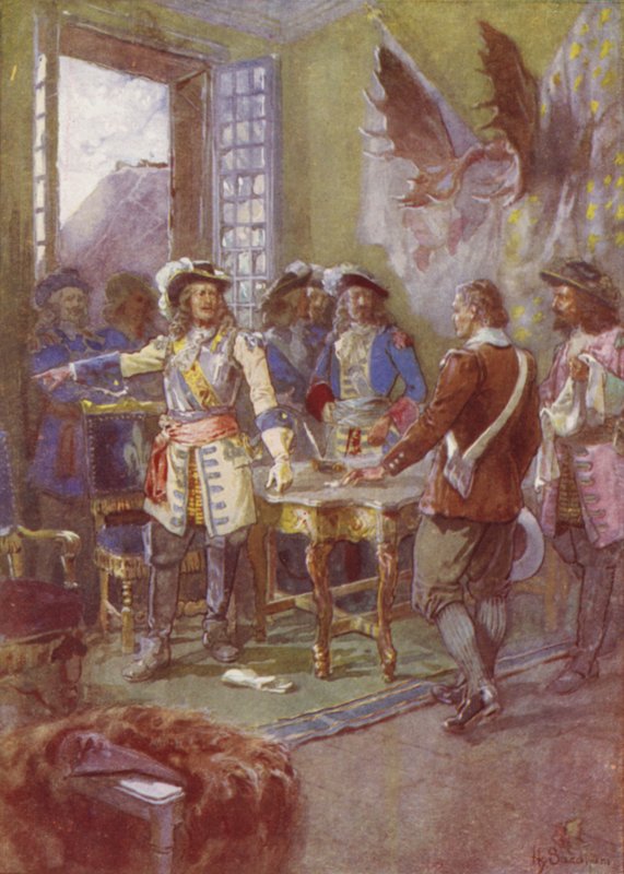 Aseeni antavat vastaukseni, Frontenac, 1690 tekijältä after Henry Sandham