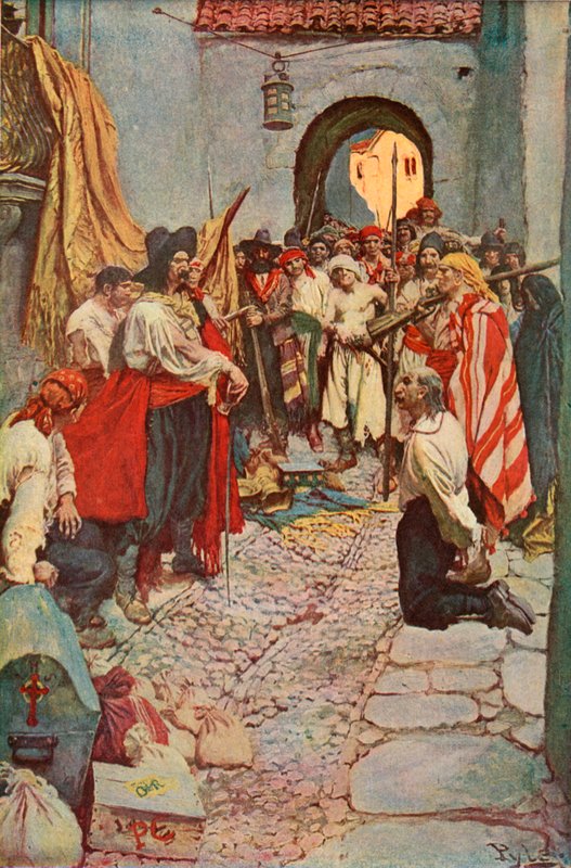 Kunnioituksen kiristäminen kansalaisilta tekijältä after Howard Pyle