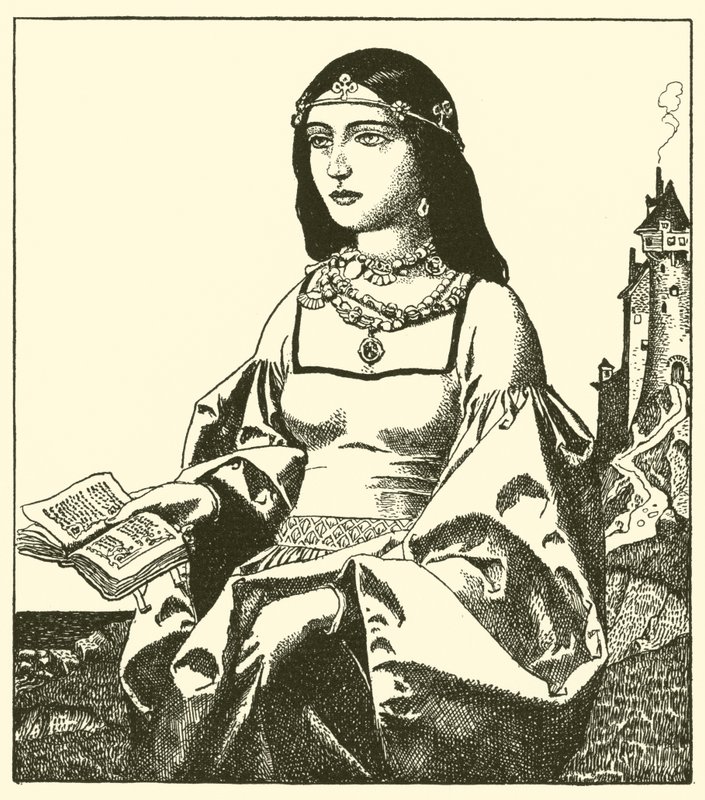 Lady Belle Isoult tekijältä after Howard Pyle