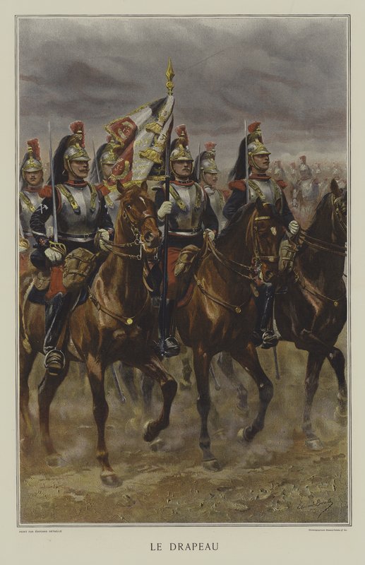 Lippu tekijältä after Jean Baptiste Edouard Detaille