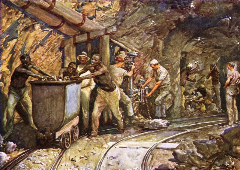 Kimberleyn timanttikaivoksessa tekijältä after John Henry Frederick Bacon