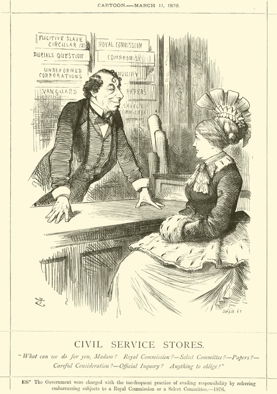 Virkamiesliikkeet tekijältä after John Tenniel