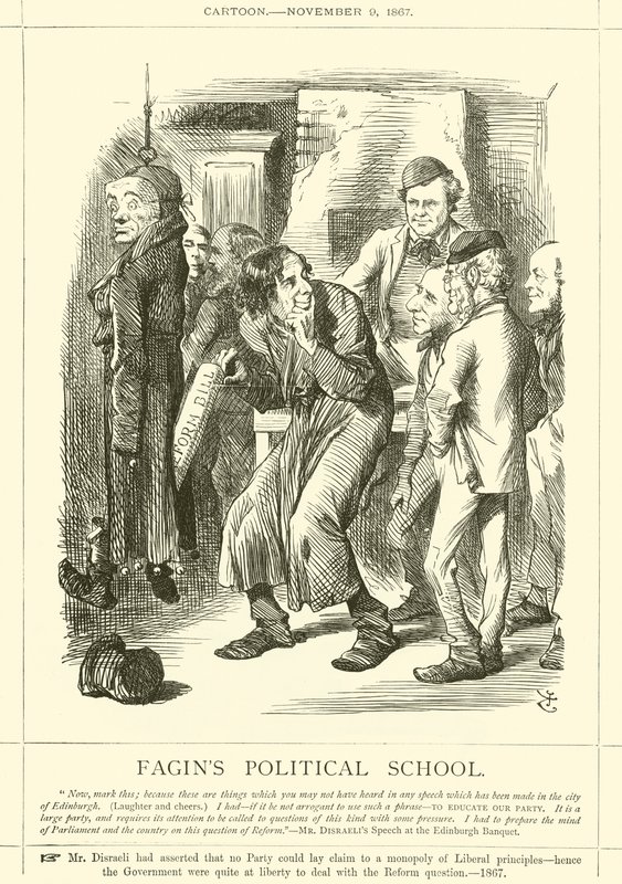 Faginsin poliittinen koulu tekijältä after John Tenniel