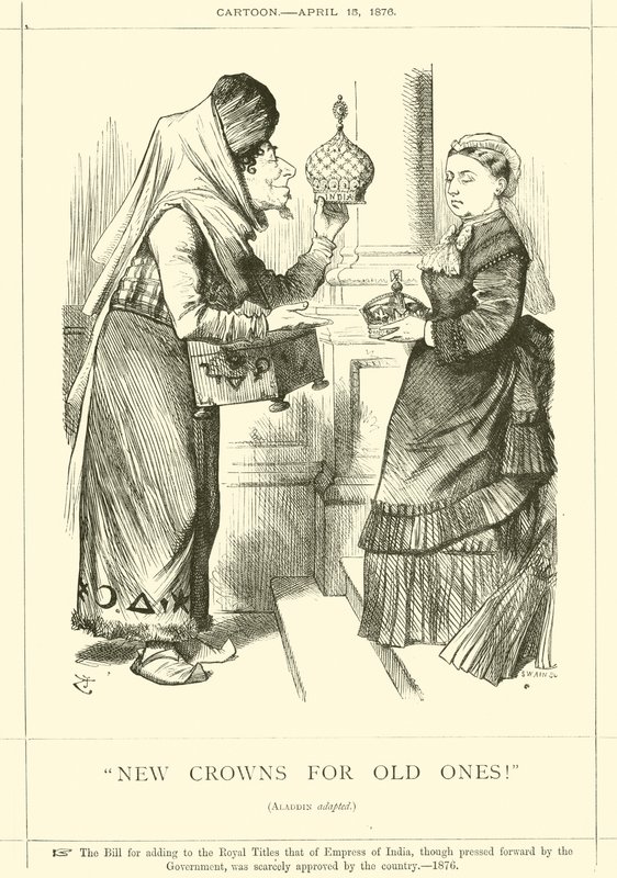 Uusia kruunuja vanhoille! tekijältä after John Tenniel
