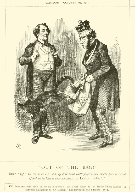 Laukusta ulos! tekijältä after John Tenniel