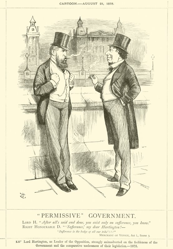 Sallittava hallitus tekijältä after John Tenniel