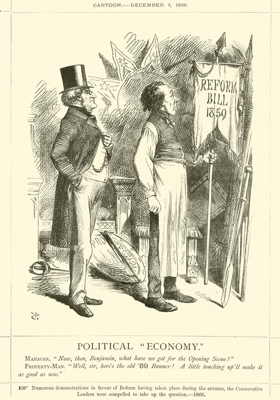 Poliittinen talous tekijältä after John Tenniel
