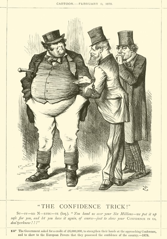 Luottamustemppu! tekijältä after John Tenniel
