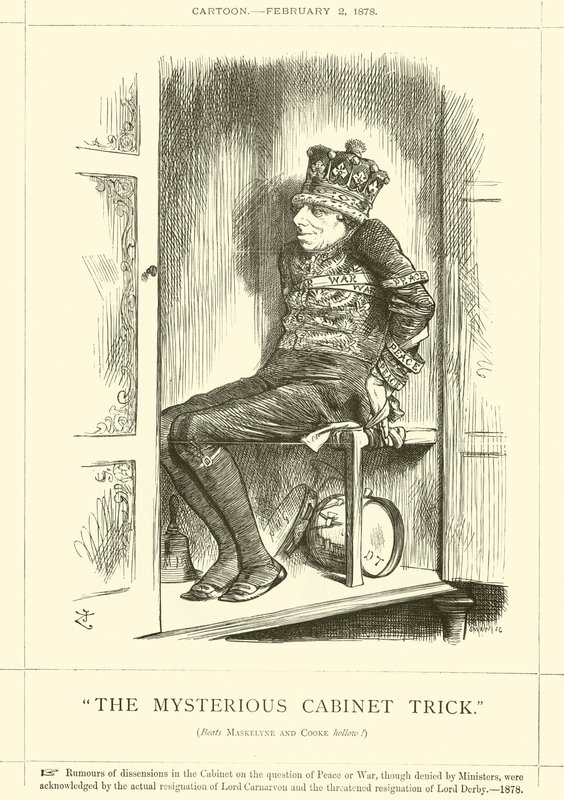 Salaperäinen kaappitemppu tekijältä after John Tenniel