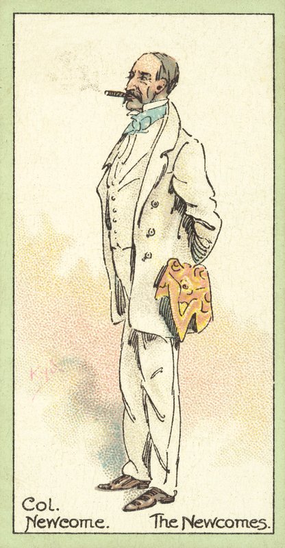 Eversti Newcome, The Newcomes (chromolitho) tekijältä after Joseph Clayton Clarke