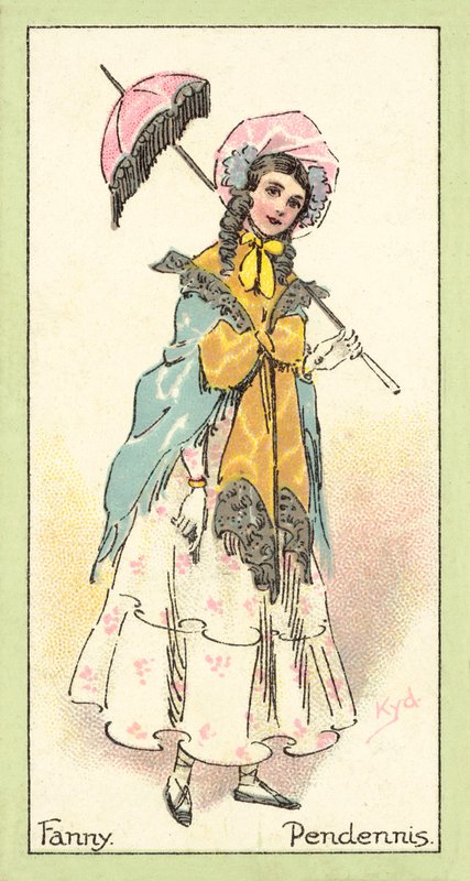Fanny, Pendennis (chromolitho) tekijältä after Joseph Clayton Clarke