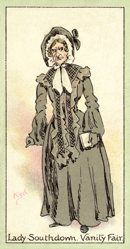 Lady Southdown, Vanity Fair (chromolitho) tekijältä after Joseph Clayton Clarke