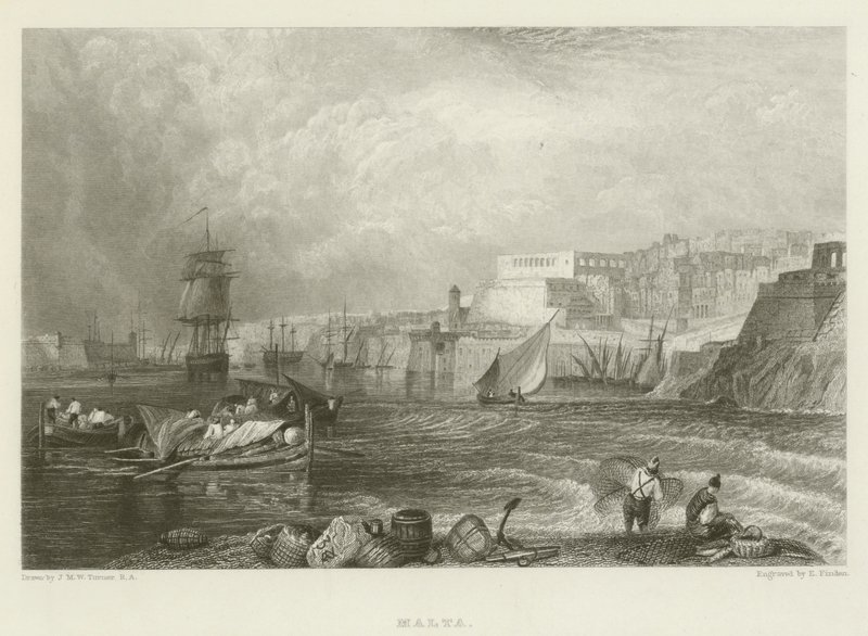 Malta tekijältä after Joseph Mallord William Turner
