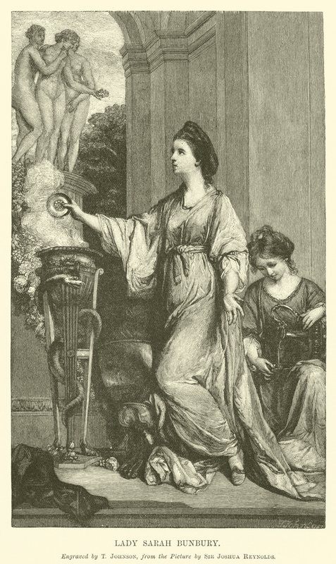 Lady Sarah Bunbury tekijältä after Joshua Reynolds