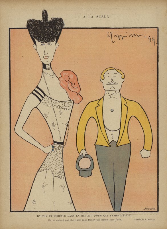 Balthy ja Fordyce, kuvitus Le Rirelle tekijältä after Leonetto Cappiello
