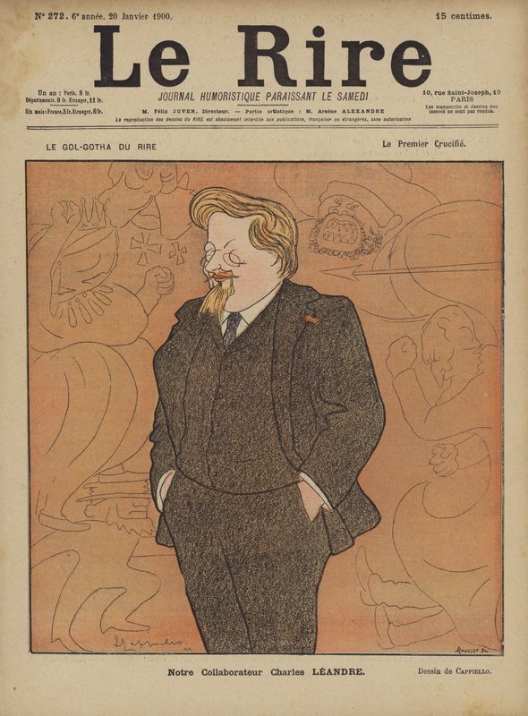 Charles Leandre, kuvitus Le Rirelle tekijältä after Leonetto Cappiello