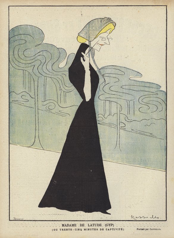 Madame De Latude (GYP), kuvitus Le Rirelle tekijältä after Leonetto Cappiello