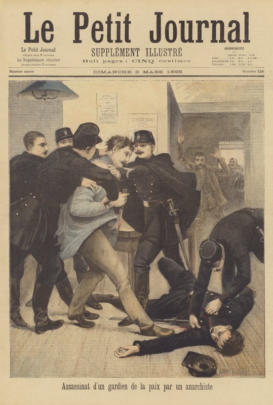 Anarkisti murhasi poliisin tekijältä after Lionel Royer