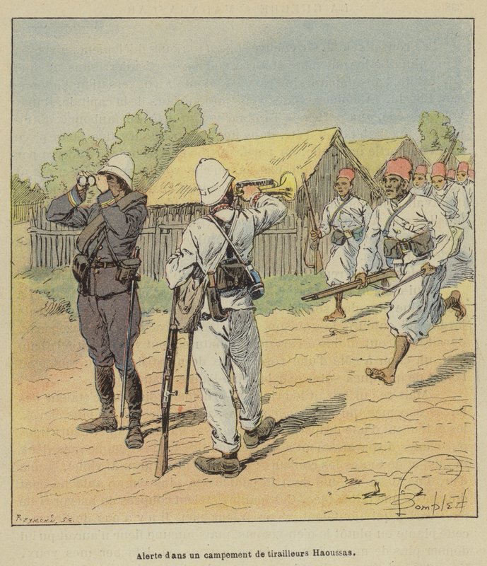 Hälytys Hausan kahakkaleirillä tekijältä after Louis Charles Bombled