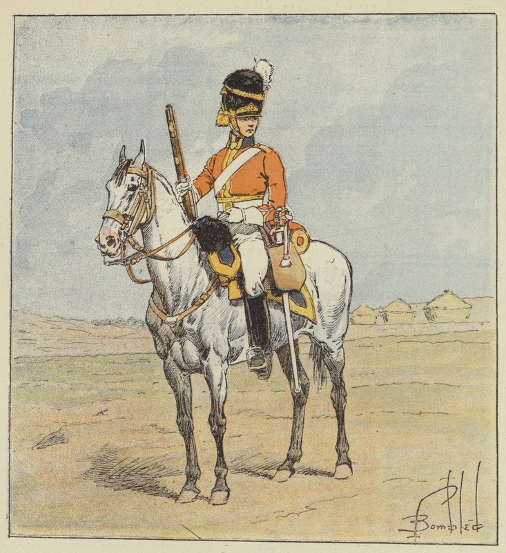 Englannin armeija, Scottish Dragon, Scotch-Grays tekijältä after Louis Charles Bombled