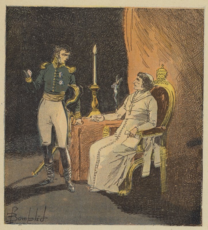 Kenraali Radet pidätti paavin tekijältä after Louis Charles Bombled