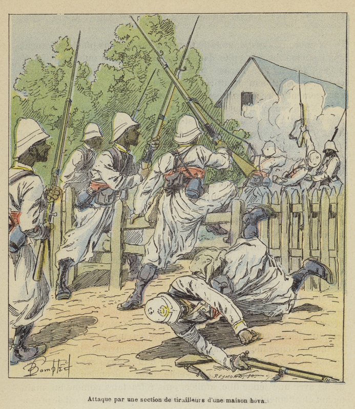hova-talon kahaajien osan hyökkäys tekijältä after Louis Charles Bombled