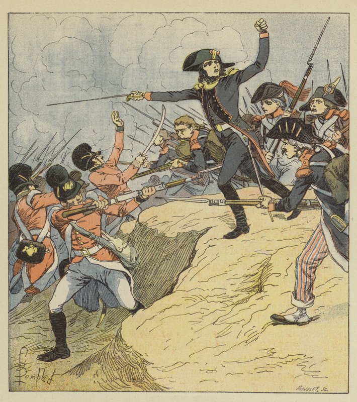 Bonaparte loukkaantui Toulonissa tekijältä after Louis Charles Bombled
