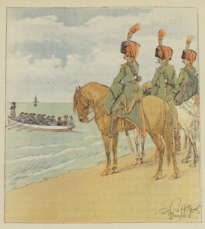 Bonaparte lähtee Egyptistä tekijältä after Louis Charles Bombled