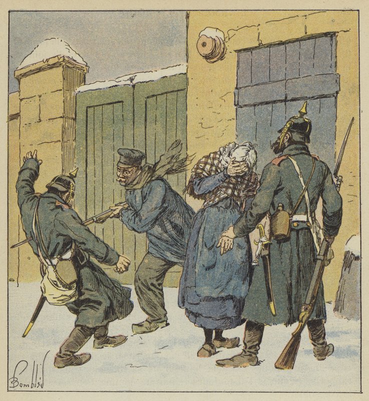 Preussin raakuus Beaugencyssä tekijältä after Louis Charles Bombled