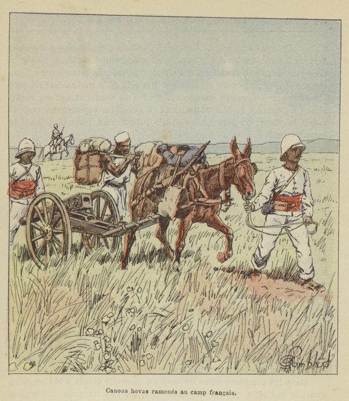 Hova-tykit tuotiin takaisin Ranskan leiriin tekijältä after Louis Charles Bombled
