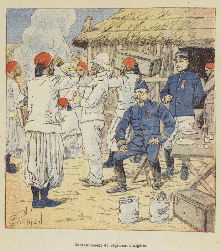 Algerian rykmentin kantoni tekijältä after Louis Charles Bombled