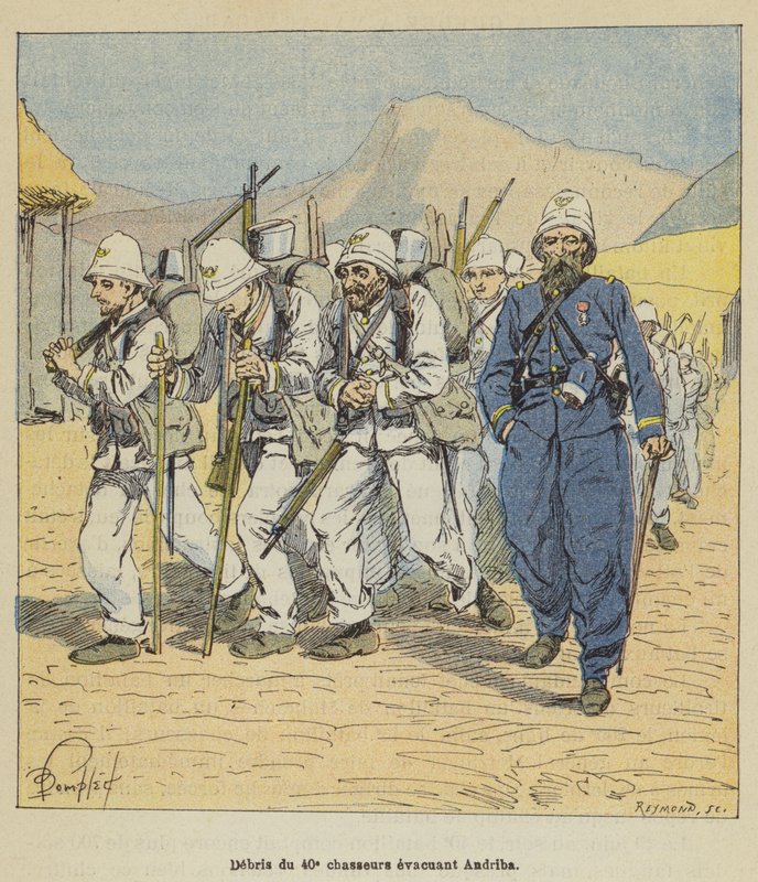 Andriban 40. evakuointimetsästäjän roskat tekijältä after Louis Charles Bombled