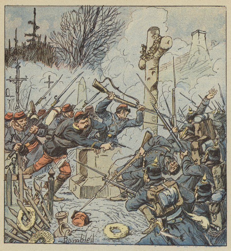 Loignyn hautausmaan puolustaminen 37. maaliskuuta mennessä tekijältä after Louis Charles Bombled