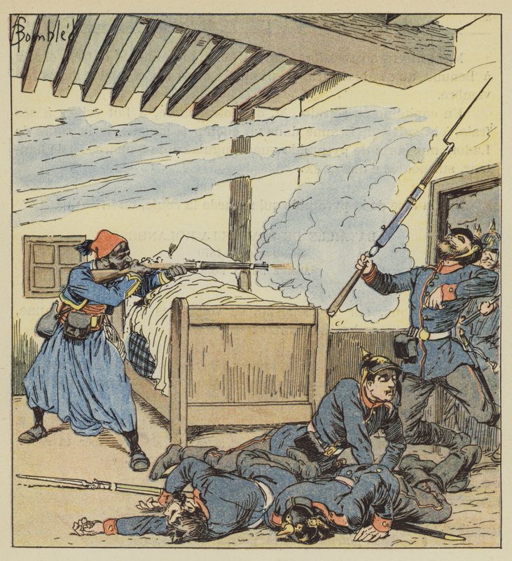 Ali-ben-Kacemin sankarillinen puolustus tekijältä after Louis Charles Bombled
