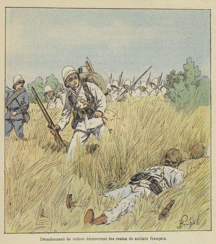 Avustusosasto löytää ranskalaisten sotilaiden jäänteitä tekijältä after Louis Charles Bombled