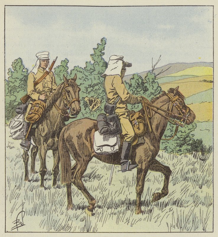 Japanilaiset partiolaiset tiedustelussa tekijältä after Louis Charles Bombled