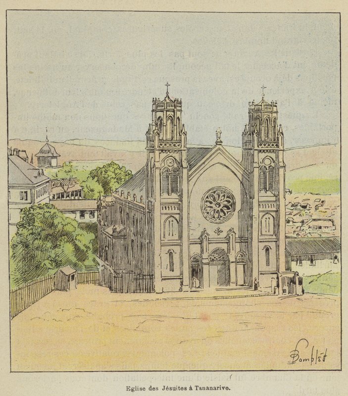 Jesuiittakirkko Antananarivossa tekijältä after Louis Charles Bombled