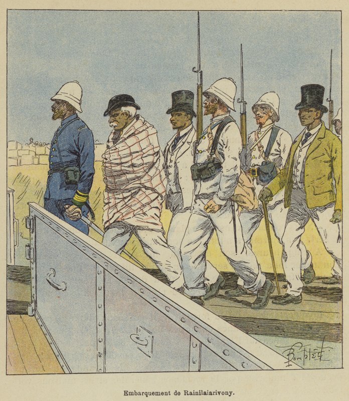 Rainilaiarivonyn haaksirikko tekijältä after Louis Charles Bombled